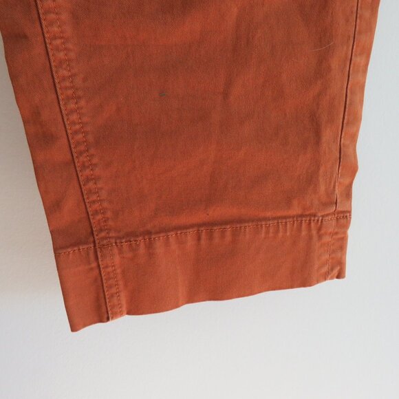 EVERLANE The Lightweight Straight-Leg Crop Pants in Burnt Orange Utility Size 0 - Picture 6 of 15